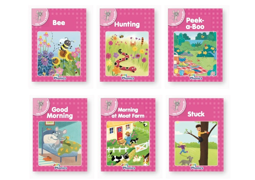 Jolly Phonics Pink Readers Inky Mouse Friends Set 6 Decodable Bo Jolly Phonics Pink Readers Inky Mouse Friends Set 6 Decodable Bo