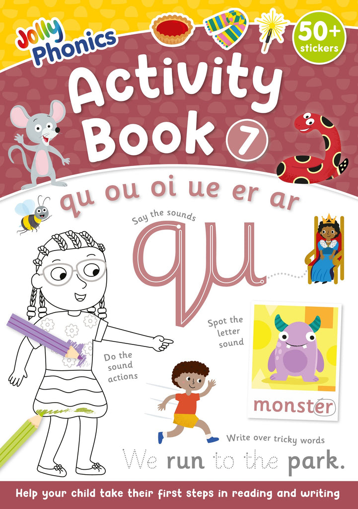 Jolly Phonics Activity Book 1-7 Complete Set (British English