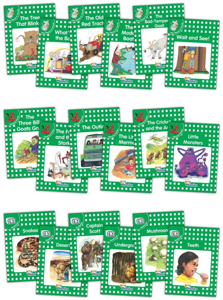 Jolly Phonics Green readers complete set